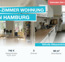 Elegante 3-Zimmer Wohnung (Altbau) in Hamburg Eimsbüttel