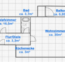2 Zimmer DB-Balkon DU-Großenbaum ab sofort ! - Duisburg