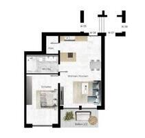 2 Zimmer Wohnung in Quartier Rott ohne Index- und Staffelmiete - Wuppertal Brill