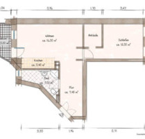 Zwei-Zimmer Wohnung: Barrierefrei, Balkon, ab 01.10.2025 - Leipzig Südost