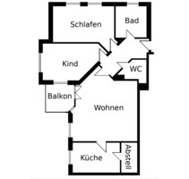 Helle 3 Zimmer Wohnung in Neutraubling ab sofort