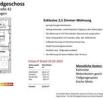 Wunderschöne 2,5 Zimmer Neubauwohnung mit Einbauküche Whg. 2! - Oberndorf am Neckar