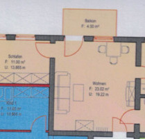 zentrale , helle 2 Zimmer Wohnung mit Balkon - Bad Frankenhausen/Kyffhäuser