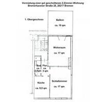 2 Zimmer Wohnung Bremen Walle - 550,00 EUR Kaltmiete, in Bremen (PLZ: 28217) Walle