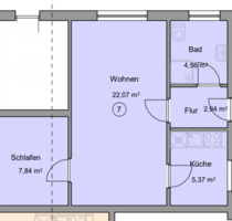 2 Zimmer EG Wohnung mit großer Terasse und Stellplatz - Blumenthal