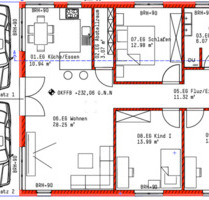 Wohnung im Dachgeschoss, 4 Zimmer + Balkon in Lahr Neubaugebiet - Lahr (Schwarzwald)