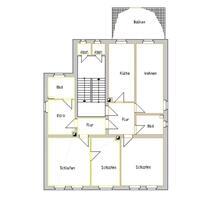 große 4-Zimmerwohnung mit zwei Badezimmer & Balkon - Limbach-Oberfrohna