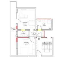 2-Zimmer Wohnung mit Balkon, Stellplatz & EBK in Lalling