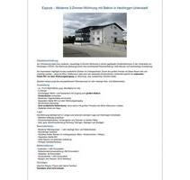 3 Zimmer Neubauwohnung in Hechingen - Bodelshausen