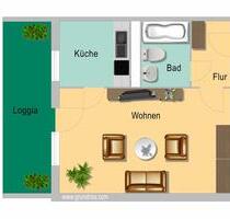 1 Zimmer in Marzahn mit Balkon - 380,00 EUR Kaltmiete, ca.  39,60 m² in Berlin (PLZ: 12681) Marzahn-Hellersdorf