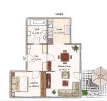 Helle 2,5 Zimmer - Wohnung mit gemütlicher Terrasse - Rosenberg