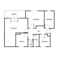 4-Zimmer Wohnung mit Balkon im Erdgeschoss - Kaufbeuren