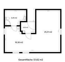 Gemütliche, lichtdurchflutete 1,5-Zimmer DG- Wohnung in Senden