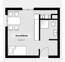 1-Zimmer Wohnung neu renoviert - 480,00 EUR Kaltmiete, in Stuttgart (PLZ: 70599) Birkach