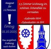 Neue tolle 2,5 Zimmer Wohnung zu vermieten in 25560 Schenefeld