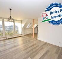 DIETZ: Einzugsbereite 3-Zimmer-Wohnung im Dachgeschoss mit Balkon, neuem Badzimmer und Gäste-WC! - Mainaschaff