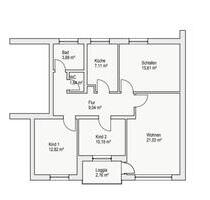 Hannover- 4 Zimmer Wohnung - 610,00 EUR Kaltmiete, in Hannover (PLZ: 30179) Bothfeld-Vahrenheide