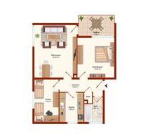 ** Sonnige 3-Zimmer Wohnung mit Südbalkon in 83308 Trostberg **