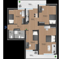 WG Zimmer in neu sanierter und möblierter Wohnung - München Ramersdorf-Perlach