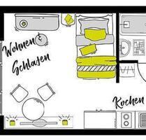möliertes Apartment WG Zimmer in Offenbach-Hafen - Offenbach am Main