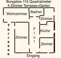 4 Zimmer Bungalow 115 Quadratmeter mit Terrasse und Garten . - Stelle