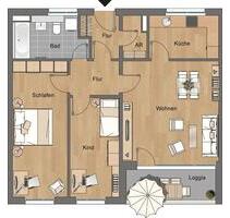 160091101334 - 3-Raum-Wohnung im 3.OG mit Balkon und Aufzug - Erfurt Johannesvorstadt