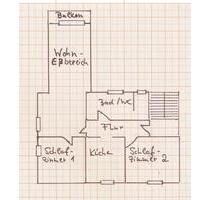 Sehr schöne 3-Zimmer Wohnung mit Küche, Balkon + Garage - Feuchtwangen