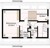 2 Zimmer Wohnung mit Einbauküche im Dachgeschoss - Wolfsburg Almke