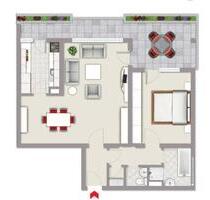 NEU nach Sanierung - 2,5-Zimmer Wohnung mit großem Balkon - Schwieberdingen
