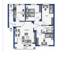 4 Zimmer Wohnung - 900,00 EUR Kaltmiete, in Mettmann (PLZ: 40822)