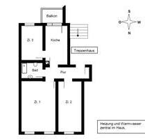 WG Zimmer in 3 Raum Wohnung in 09126 Chemnitz zu vermieten - Drebach