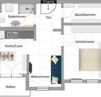2,5 Zimmer Vermietung - 900,00 EUR Kaltmiete, in Esslingen am Neckar (PLZ: 73733) Brühl