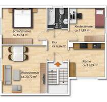 Stilvolle 3 Zimmer Wohnung in Lampertheim Warmmiete