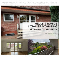 Helle und ruhige 3-Zimmer Dachgeschosswohnung mit Loggia, Garten - Kaltenkirchen
