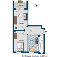 Leipzig Leutzsch- 2 Zimmer Wohnung mit Balkon