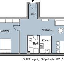 Neulindenau- 2 Zimmer Wohnung mit Balkon - Leipzig Altwest