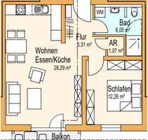 2-Zimmer Wohnung im Neubau (Erstbezug 2020) in Unterleiterbach - Zapfendorf
