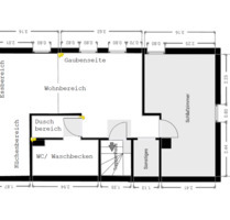 Helle 2-Zimmer Wohnung; Erstbezug nach Kernsanierung - Schönaich