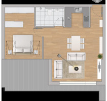 Exclusive 2 Zimmer Dachgeschosswohnung in Neubau - Backnang