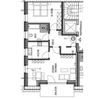 2 Zimmer Dachgeschosswohnung mit Balkon in zentraler Lage von GT - Gütersloh
