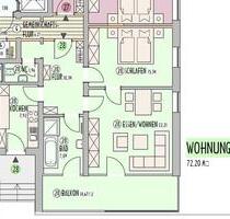 Moderne 2,5-Zimmer EG-Wohnung mit EBK, Balkon, WC, Kellerabteil in Wassertrüdingen