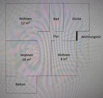 Zentrumsnahe 2,5-Zimmer Wohnung mit Einbauküche und Balkon - Greifswald