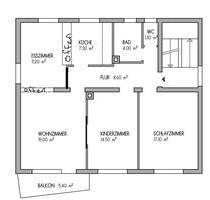 Kernsanierte 3 Zimmer mit Garten, Garage und Balkon - Pforzheim Eutingen