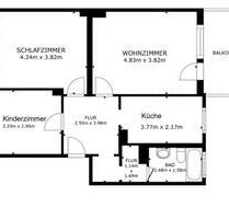 3,5 Zimmer Wohnung mit Balkon - 820,00 EUR Kaltmiete, in Herne (PLZ: 44625) Altenhöfen