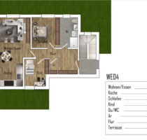 3 Zimmer Neubauwohnung mit toller Aussicht zu vermieten - Neustadt an der Aisch