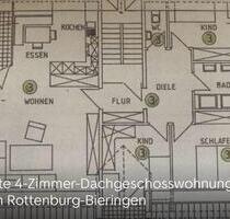 Vermiete 4 Zimmer Wohnung - 950,00 EUR Kaltmiete, ca.  99,00 m² in Rottenburg am Neckar (PLZ: 72108)