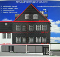 Luxuriöse 3-Zimmer Whg. mit Balkon & Kamin-Ofenanschluß 1.OG - Olpe