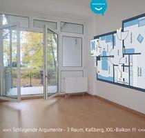Kaßberg • mit XXL-Balkon • 3 Zimmer • im Erdgeschoss • gleich anschauen! - Chemnitz Kapellenberg