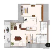 helle 3 Zimmer Wohnung mit Balkon und EBK in Paderborn-Wewer