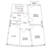 gut geschnittene 3 Zimmer Wohnung im 1.OG in Essen